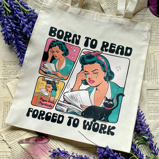 Born to Read Tote Bag