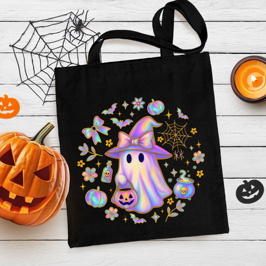 Neon Witch Tote Bag