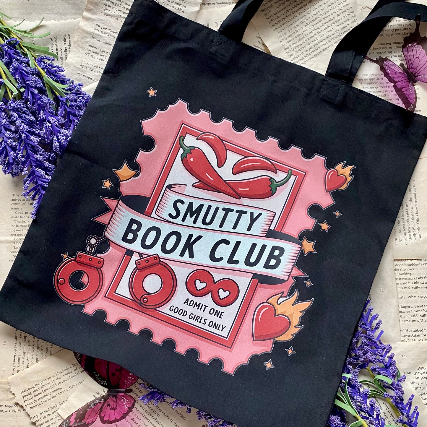 Smutty Book Club Tote Bag