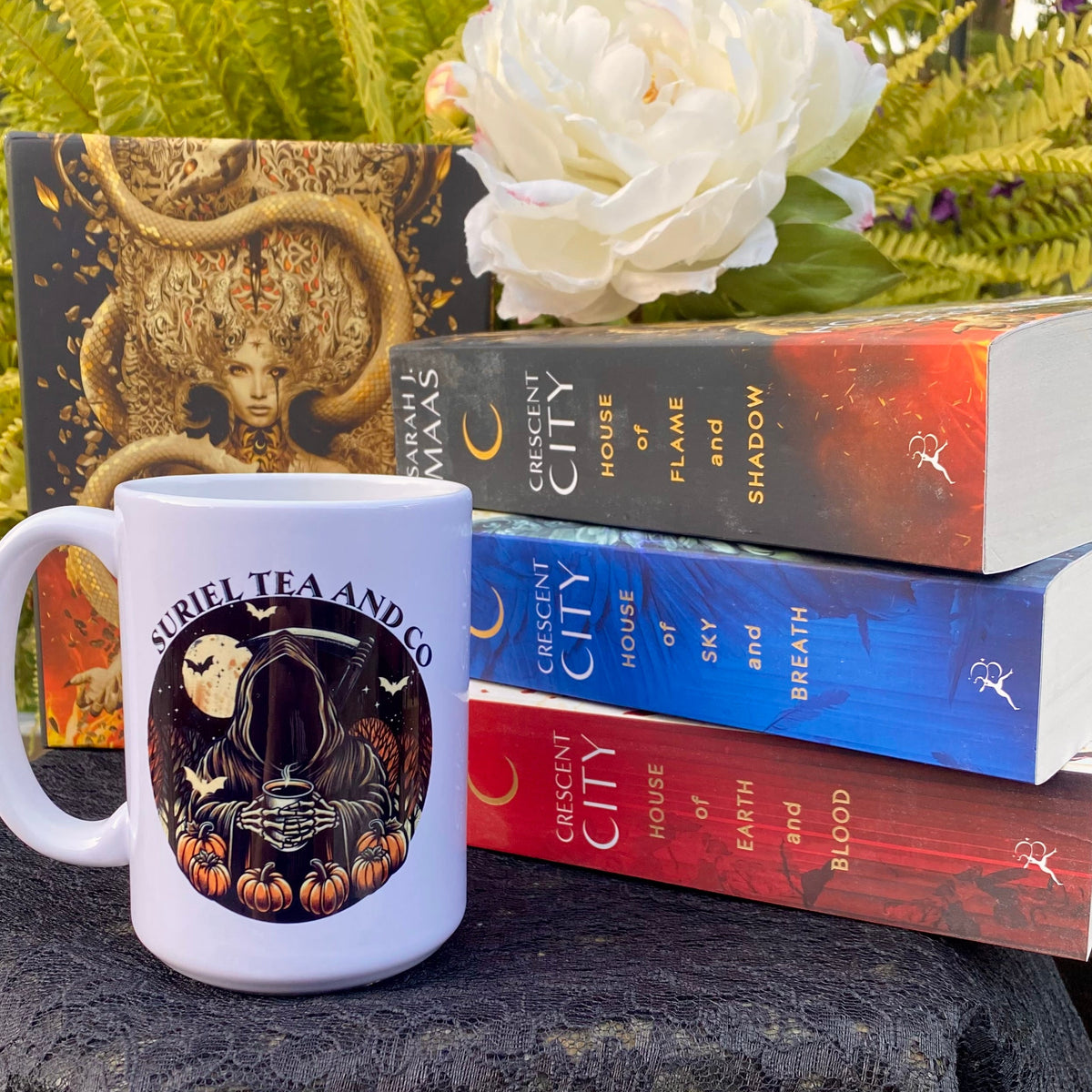 StoryBoundBox Fantasy Tea & Co Mug 15oz featuring a whimsical fantasy-themed design, ceramic mug with a comfortable handle.
