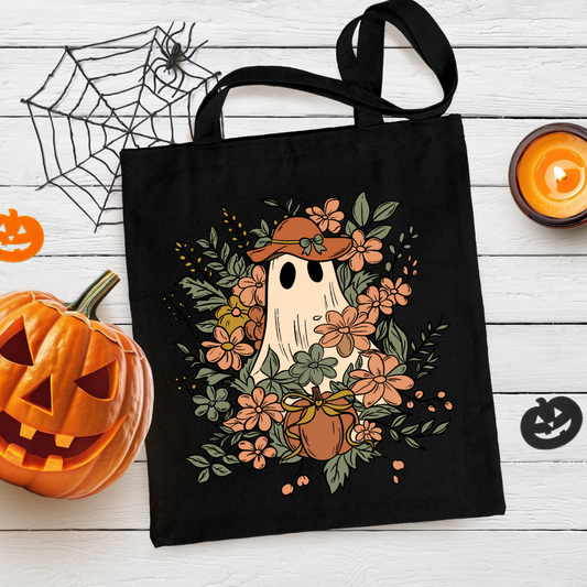 Ghost Bouquet Tote Bag