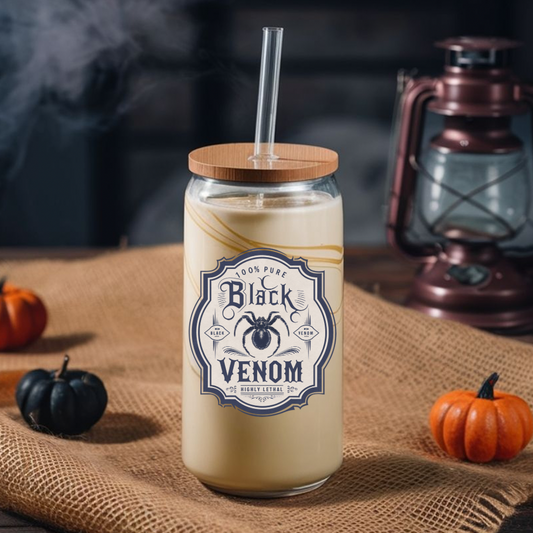 Black Venom Glass Cup