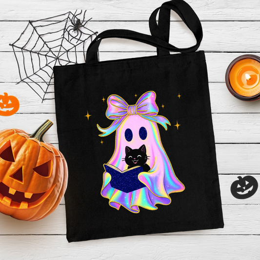 Neon Book Vibe Tote Bag