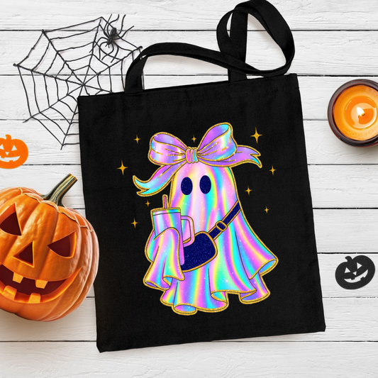 Neon Halloween Tote Bag