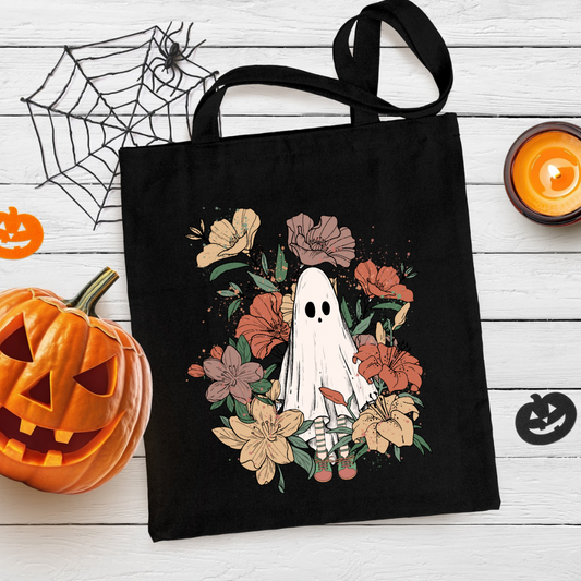 Ghost Bouquet Tote Bag