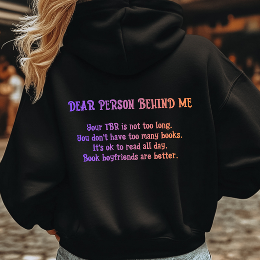 Dear Person Behind Me Sweatshirt - StoryBoundBox